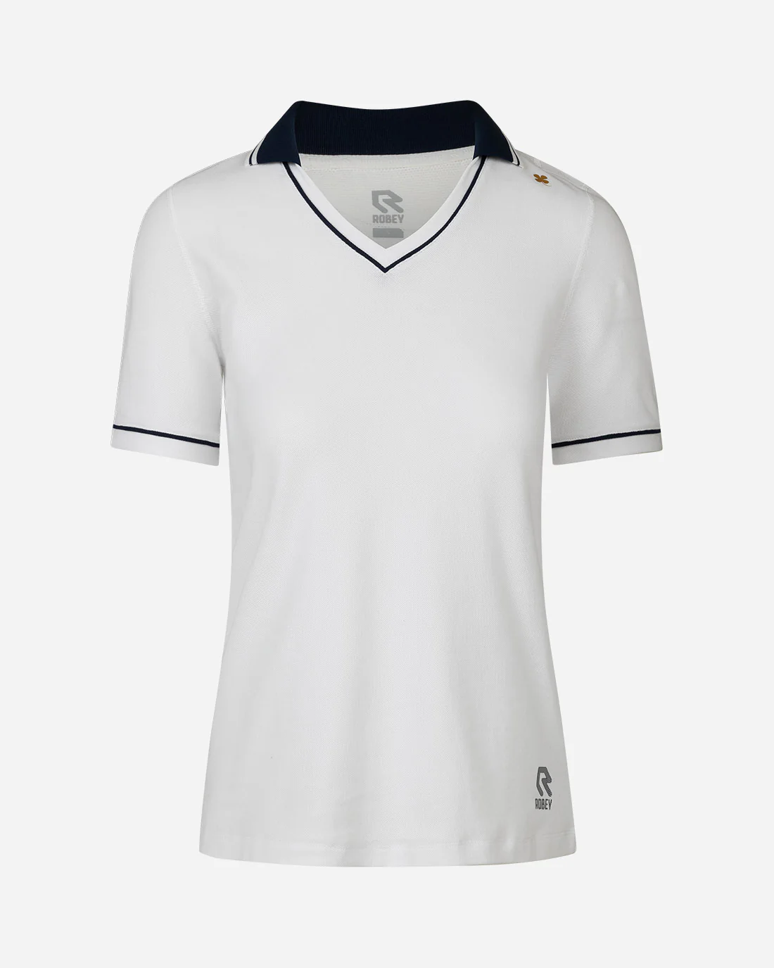Tennis Court V-Neck Polo - Image 2