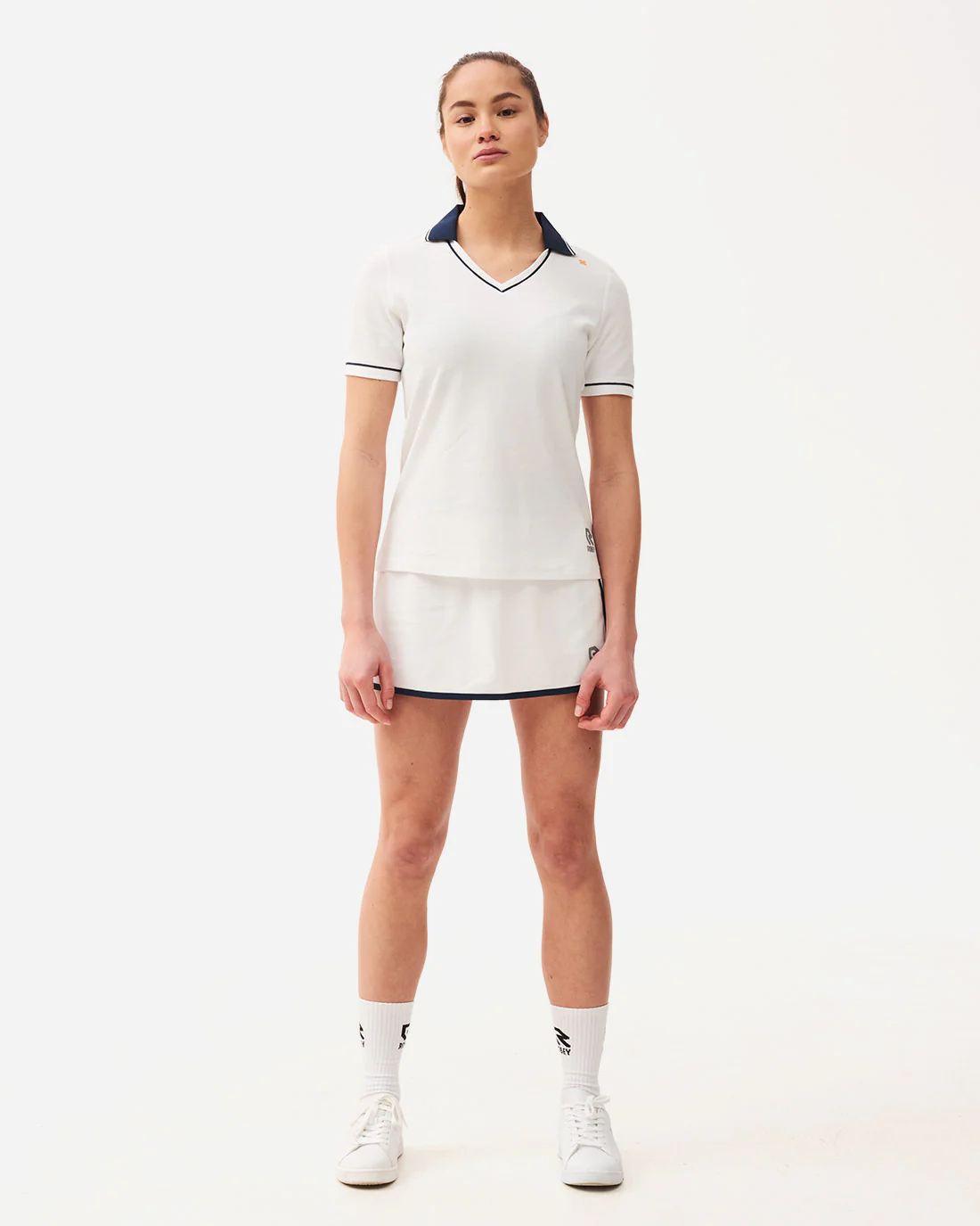 Tennis Court V-Neck Polo - Image 5
